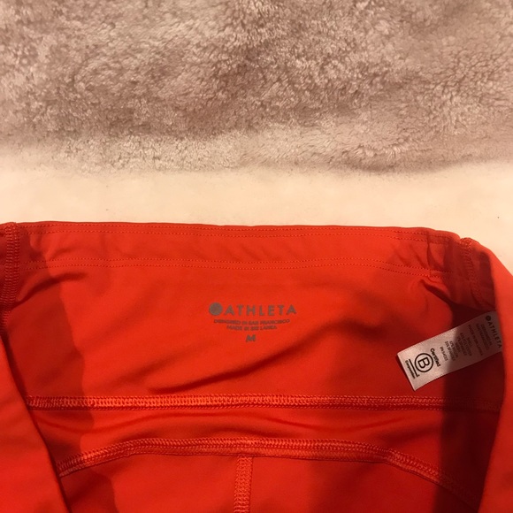 Athleta orange cropped leggings - Picture 4 of 7